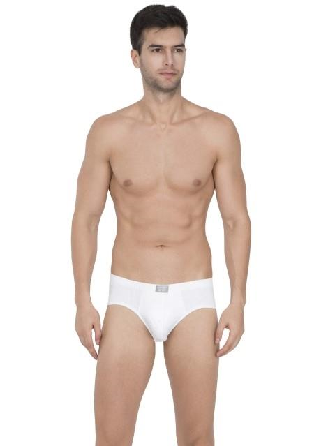 Jockey Men's Cotton White Brief (PACK OF 2 )