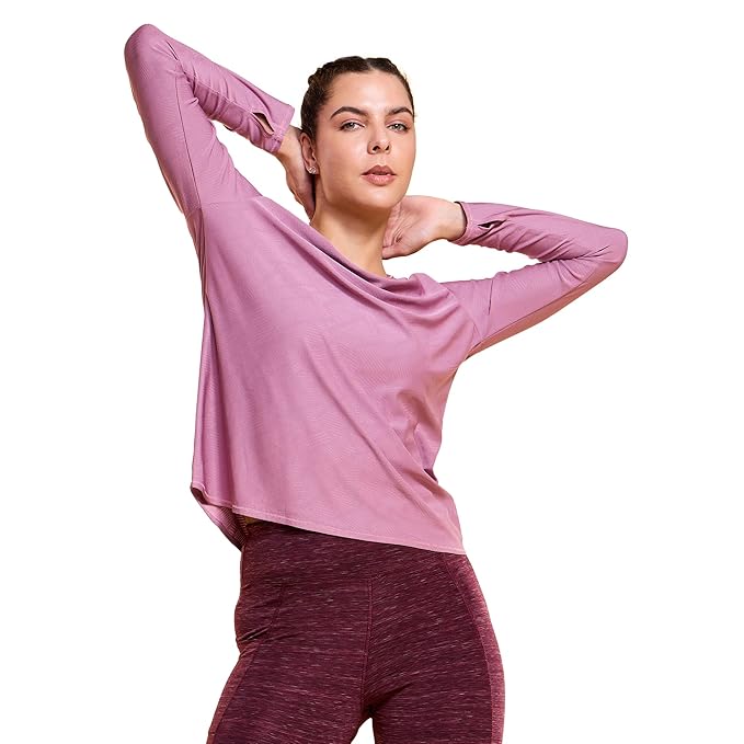 ENAMORE WOMEN T-SHIRT THUMBHOLE SLEEVES