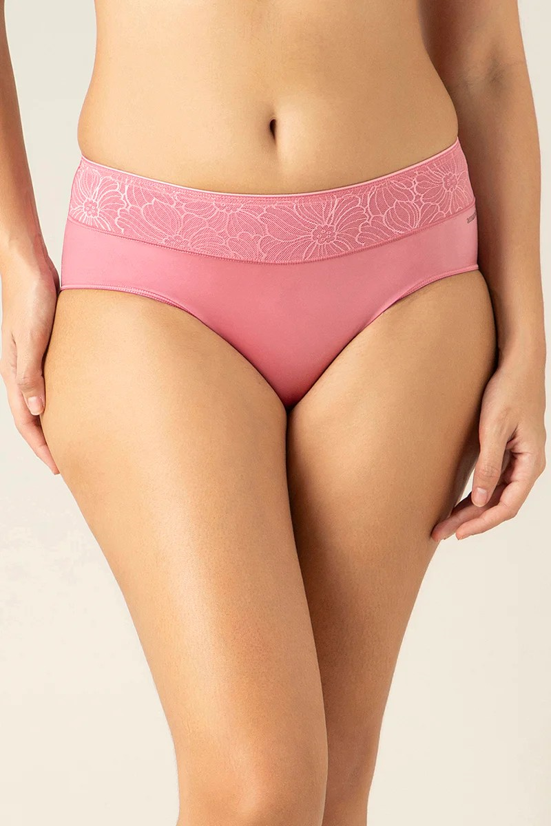 AMANTE HIPSTER PANTY BACK COVERAGE MID-WAISTED PANTY