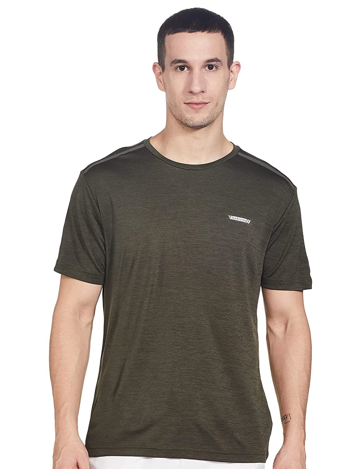 Van Heusen Men's Dry Fit Round Neck T-Shirt