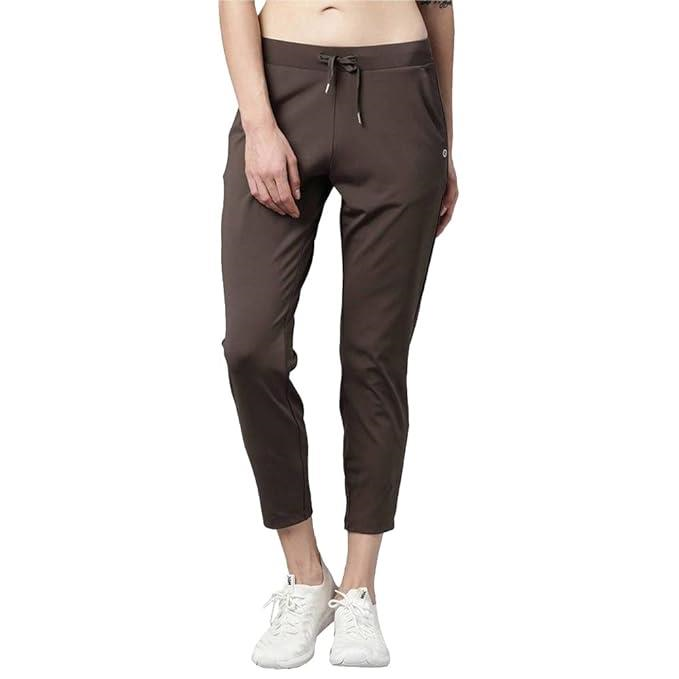 Enamor Mid Rise 7/8th Length Drawstring Closure Travel Pants for Women - Relaxed Fit, Quick Dry, Antimicrobial