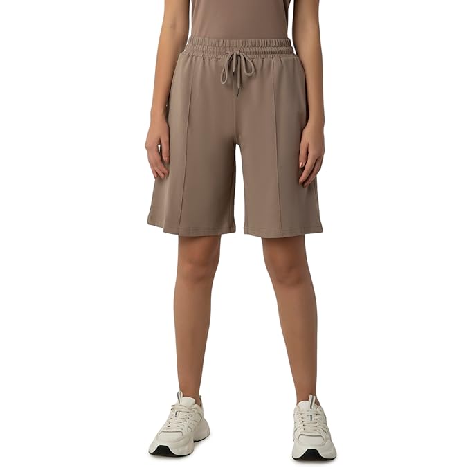 AMANTE LADIES SHORT STRETCH COTTON FABRIC RALEXED FIT KNEE LENGH ELENENTS SHORT