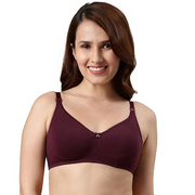 Enamor A055 Comfort Shaper Cotton Plus Size T-Shirt Bra for Women- High Coverage, Non Padded and Wirefree