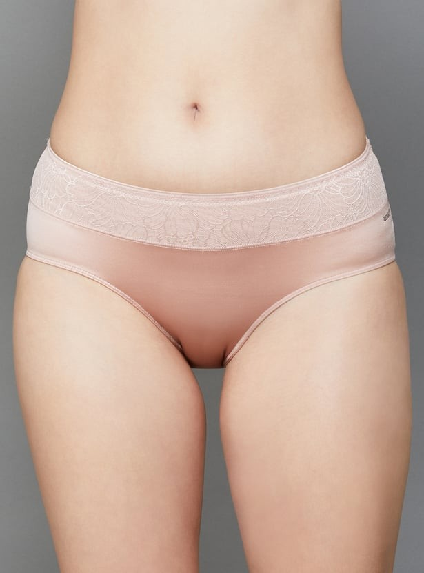 AMANTE HIPSTER PANTY BACK COVERAGE MID-WAISTED PANTY
