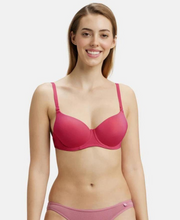 Jockey Women's Wired Padded Soft Touch Microfiber Elastane Stretch Medium Coverage Multiway Backless Bra