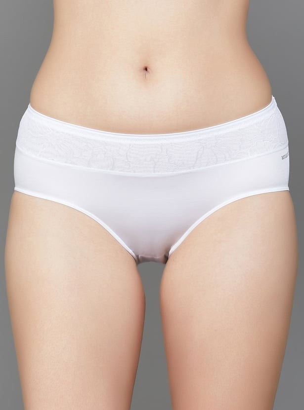 AMANTE HIPSTER PANTY BACK COVERAGE MID-WAISTED PANTY