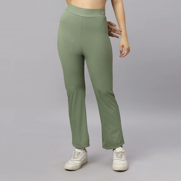 SOIE WOMENS TRACK PANT MID-RISE ANKLE-LENGTH FIT AND BACK POCKETS