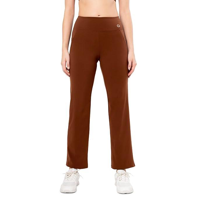AMANTE LADIES TRACK SOLID HIGH RISE FULL LENGTH FLAUNT FLARED TRAVEL TRACK