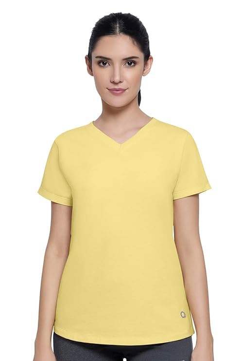 AMANTE LADIES T-SHIRT V-NECK SHORT SLEEVEE TEE