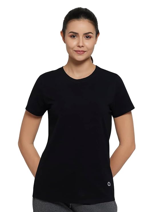 AMANTE LADIES T-SHIRT SHORT SLEEVEE CREW NECK T-SHIRT