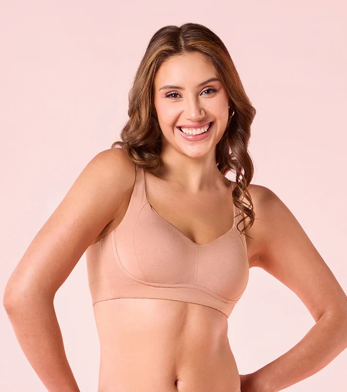 Enamor Innovations Bamboo Bliss, Everyday, Full Support, Women's T-Shirt Bra - Super Soft, Naturally Absorbent & Antimicrobial, Padded, Wirefree, High Coverage