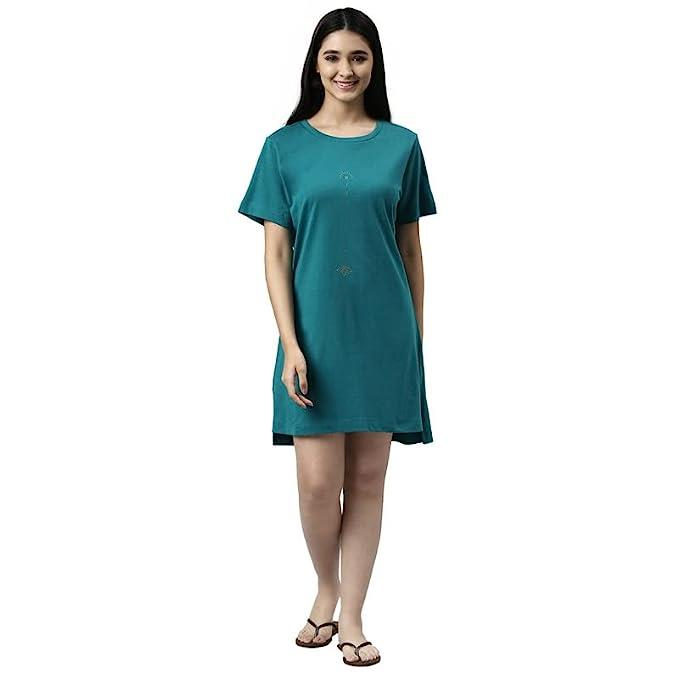 ENAMORE LADIES T-SHIRT MID-THIGH LENGTH R-NECK