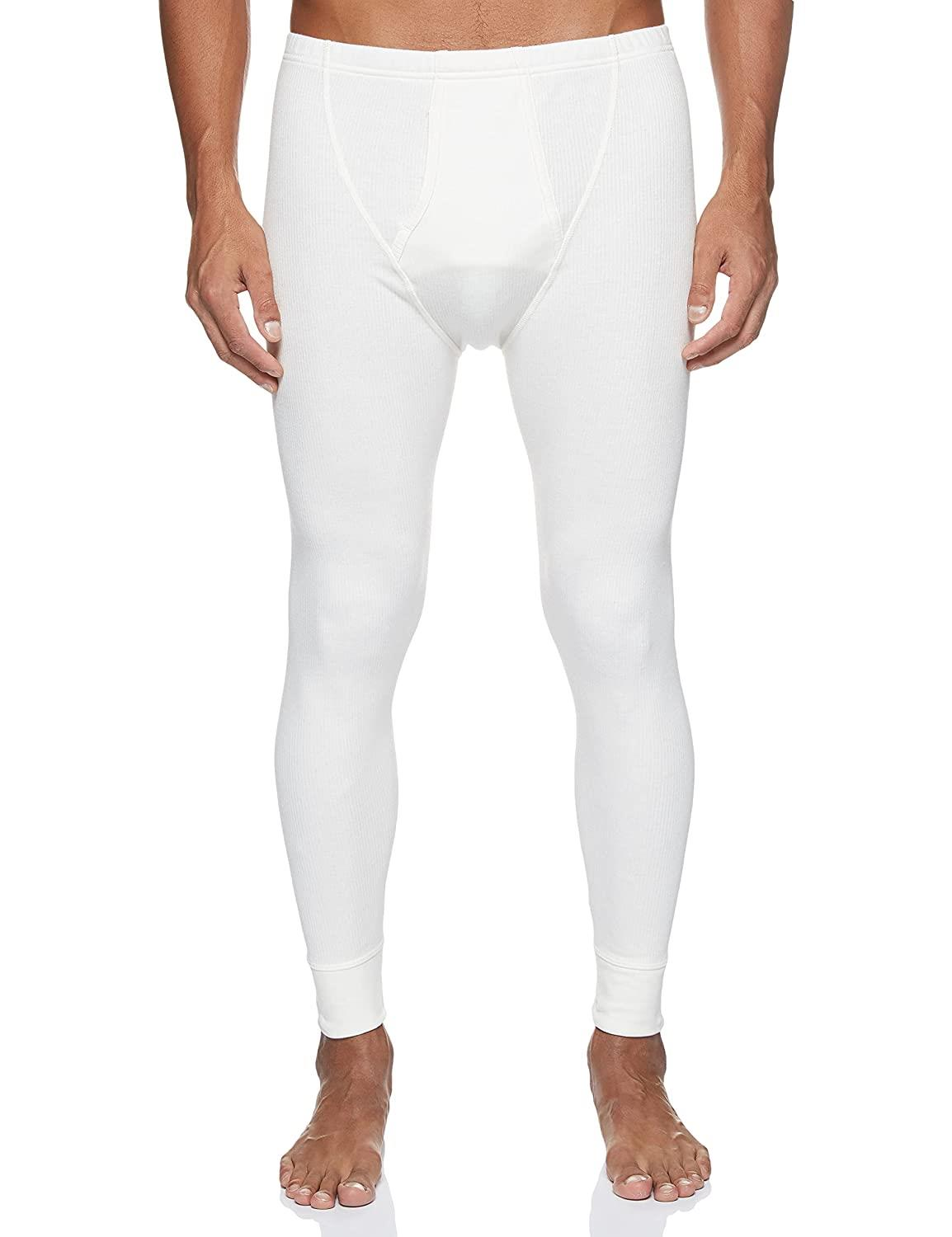 Jockey Men's Super Combed Cotton Rich Skinny Fit Mid Rise Thermal Long Johns