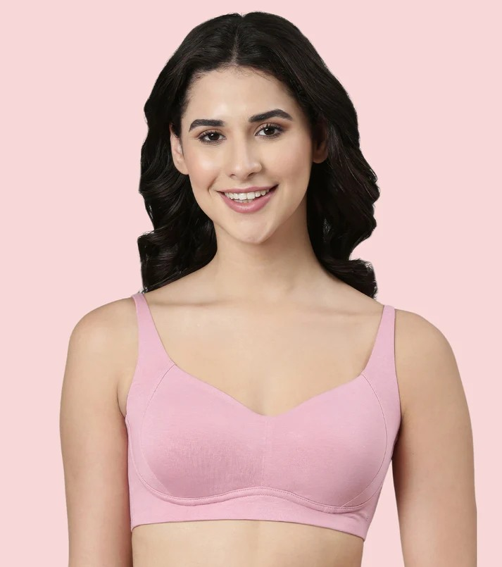 Enamor Innovations Bamboo Bliss, Everyday, Full Support, Women's T-Shirt Bra - Super Soft, Naturally Absorbent & Antimicrobial, Padded, Wirefree, High Coverage