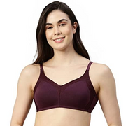 Enamor  Npn Padded M Frame No Bounce Full Support Cotton Bra for Women - Non-Padded Non-Wired & Full Coverage with Cooling Technology