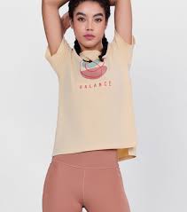 Enamor Active Graphic Tee – breathable, sweat-wicking all-day comfort