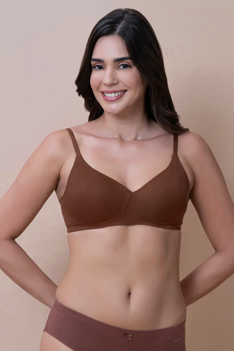 Amante  Breathable Easy Padded Wired Cotton Bra