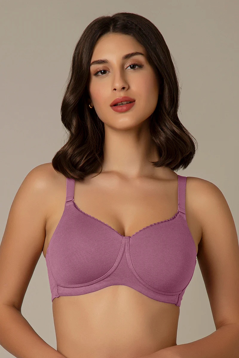 Amante Women Padded Non Wired Full Coverage Seamless Essential Wirefree T-Shirt Bra