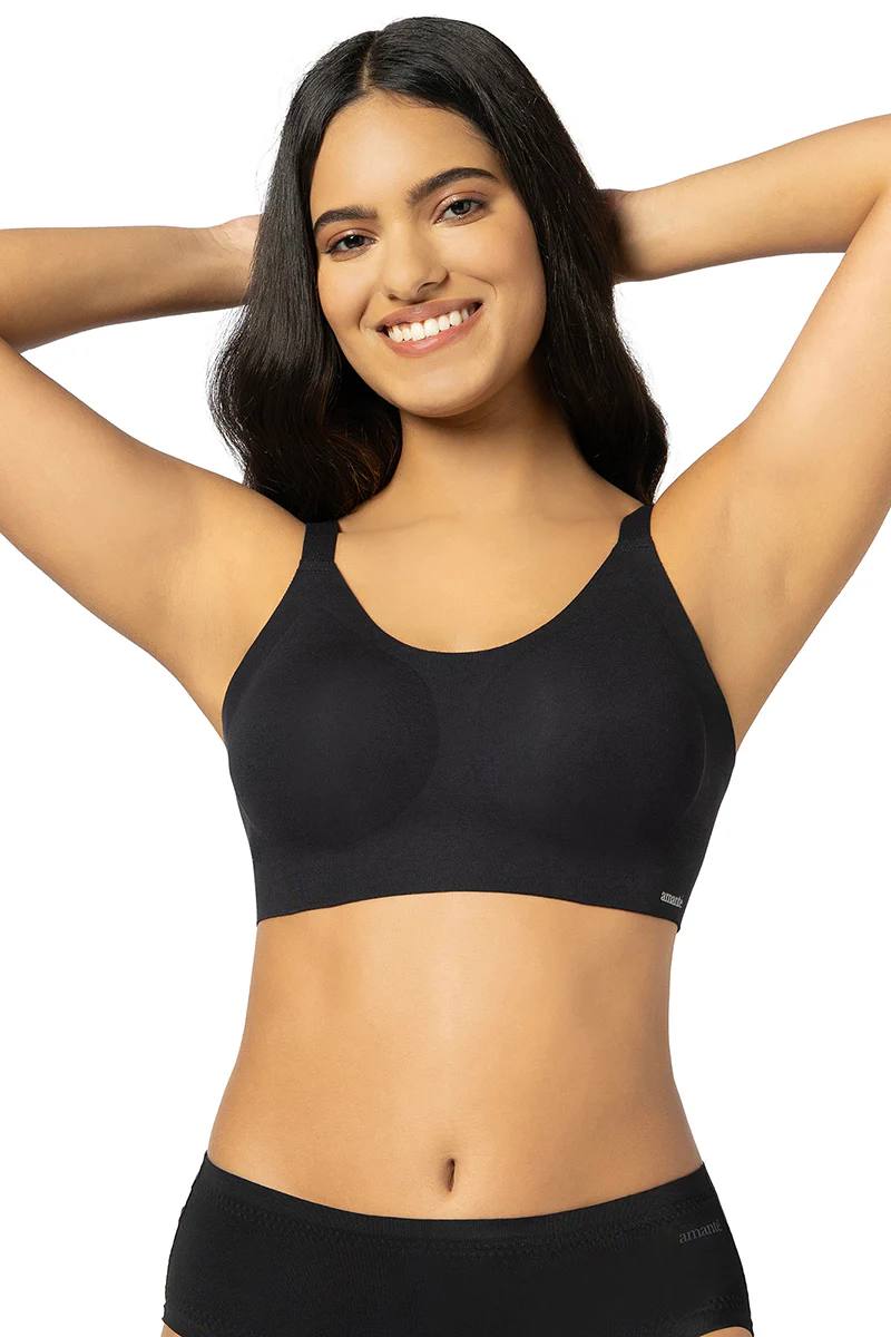 Amante  Invisi Breathe Non-Padded Non-Wired Cotton Bra