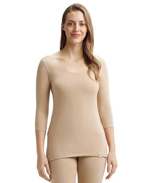 JOCKEY WOMAN 3/4 SLEEVE MICROFIBER ELASTANE STRETCH THERMAL