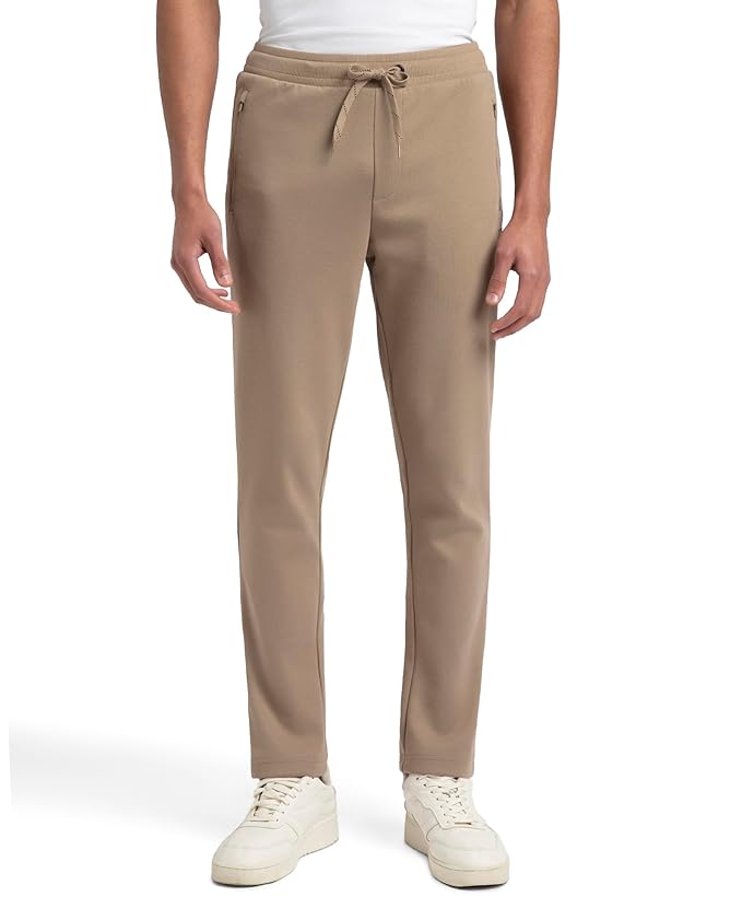 Jockey Men's Super Combed Cotton Rich Pique Interlock Fabric Slim Fit Mid Rise Trackpants with Side and Back Pockets