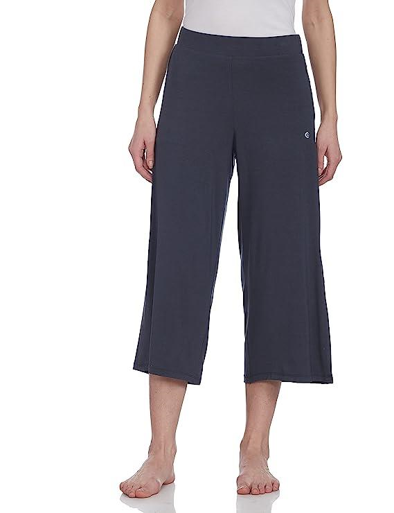 ENAMORE LADIES CAPRI VISCOSE STRETCH JERSEY ZIPPER POCKET CAPRI