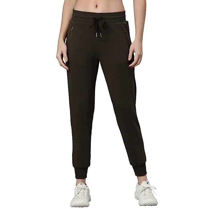 Enamor Mid Rise 7/8th length Drawstring Closure Cotton Terry Jogger For Women - Slim Fit, Super Soft, Antimicrobial