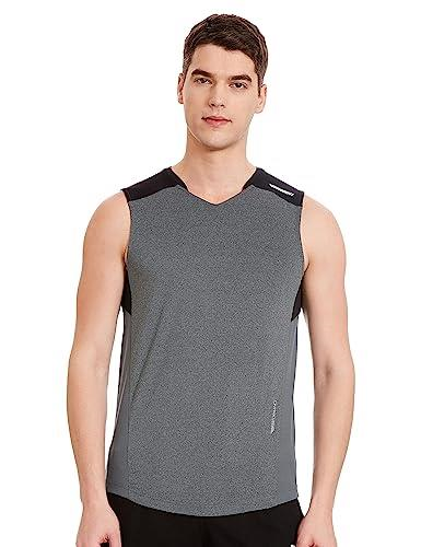 Van Heusen Men Engineered Vest - Polyester Spandex - Swift Dry, High Stretch, Mesh Ventilated