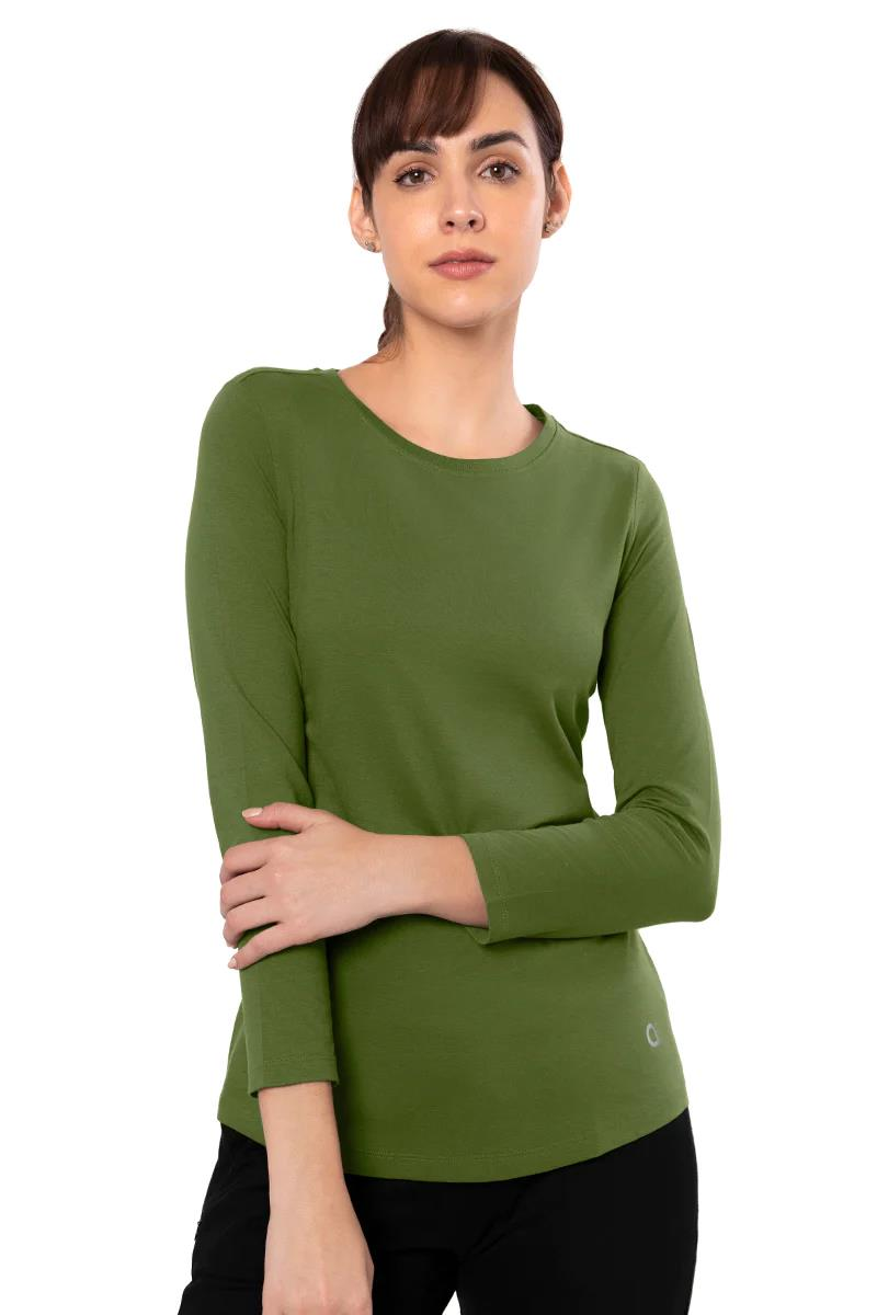 AMANTE Long Sleeve Round Neck T-Shirt