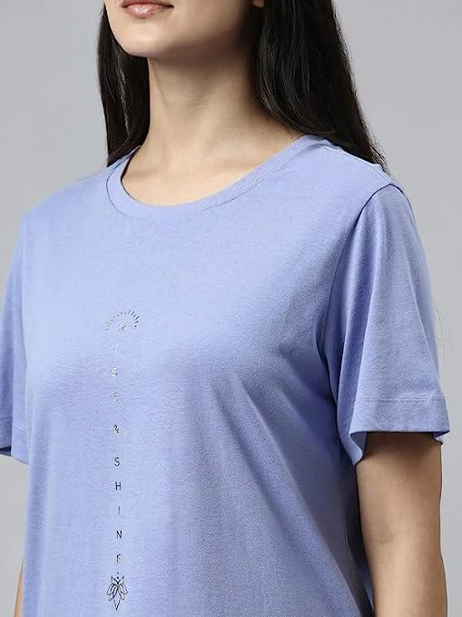 ENAMORE LADIES T-SHIRT MID-THIGH LENGTH R-NECK