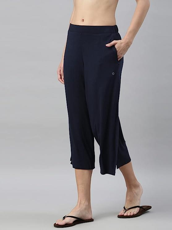 ENAMORE LADIES CAPRI VISCOSE STRETCH JERSEY ZIPPER POCKET CAPRI