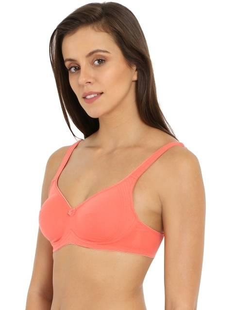 Jockey  Women Super Combed Cotton Elastane Everyday Bra | Wirefree | Non Padded | Full Coverage with Contoured Shaper Panel | Fabric