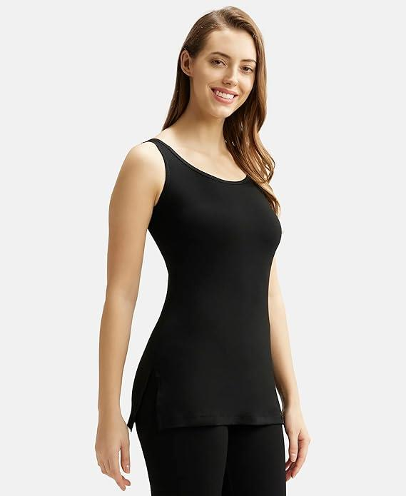 Jockey Women  Microfiber Elastane Stretch Tank Top  Thermal
