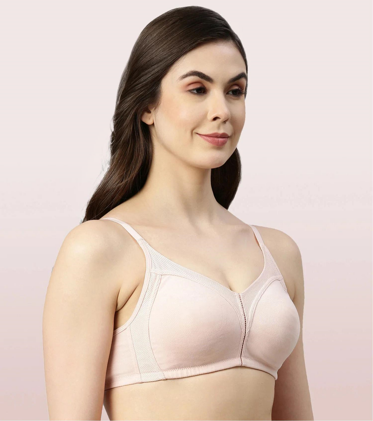 Enamor  Npn Padded M Frame No Bounce Full Support Cotton Bra for Women - Non-Padded Non-Wired & Full Coverage with Cooling Technology