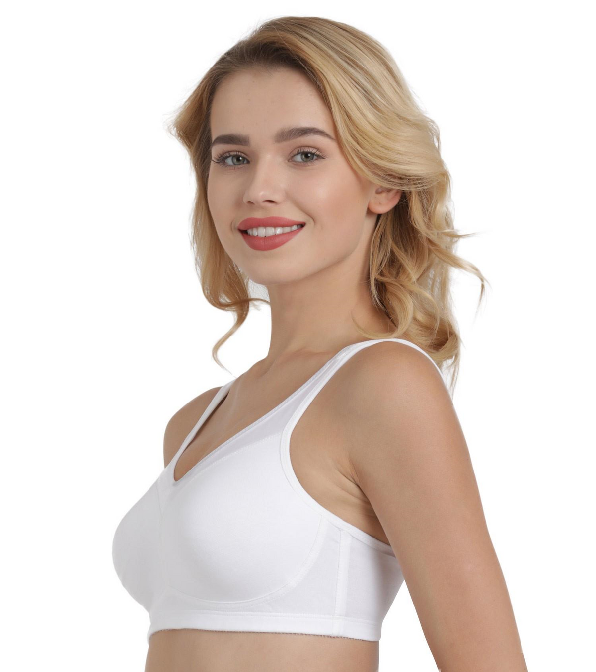 Enamor Full Support Super Lift Women's Cotton Everyday Minimizer Bra - Non Padded, Wirefree, Full Coverage