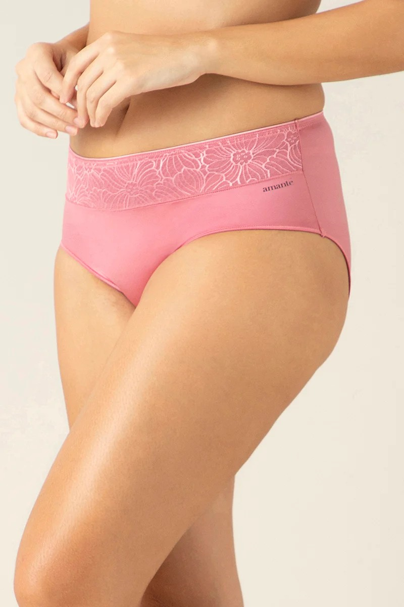 AMANTE HIPSTER PANTY BACK COVERAGE MID-WAISTED PANTY
