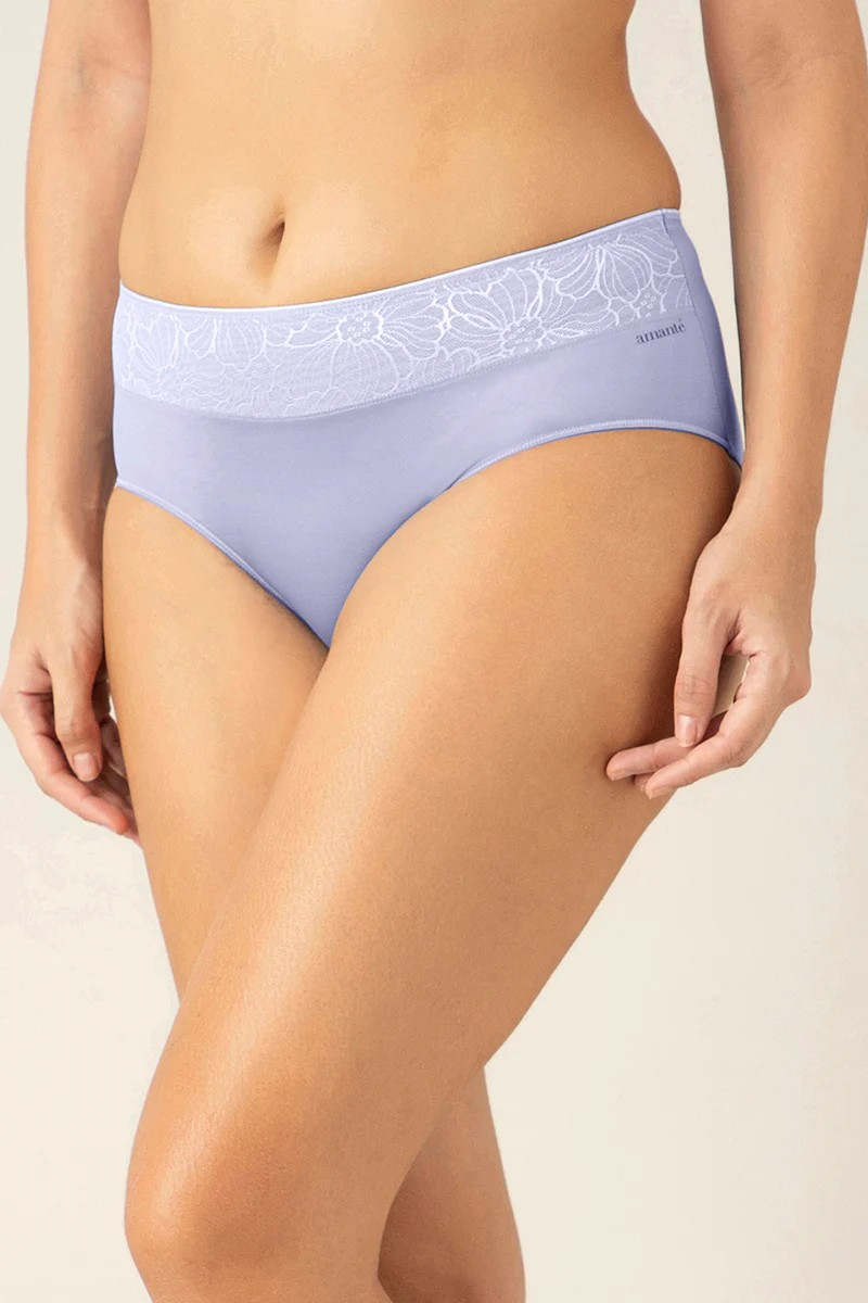 AMANTE HIPSTER PANTY BACK COVERAGE MID-WAISTED PANTY