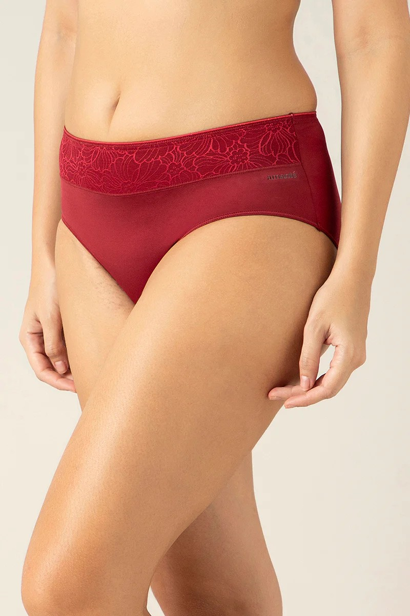 AMANTE HIPSTER PANTY BACK COVERAGE MID-WAISTED PANTY