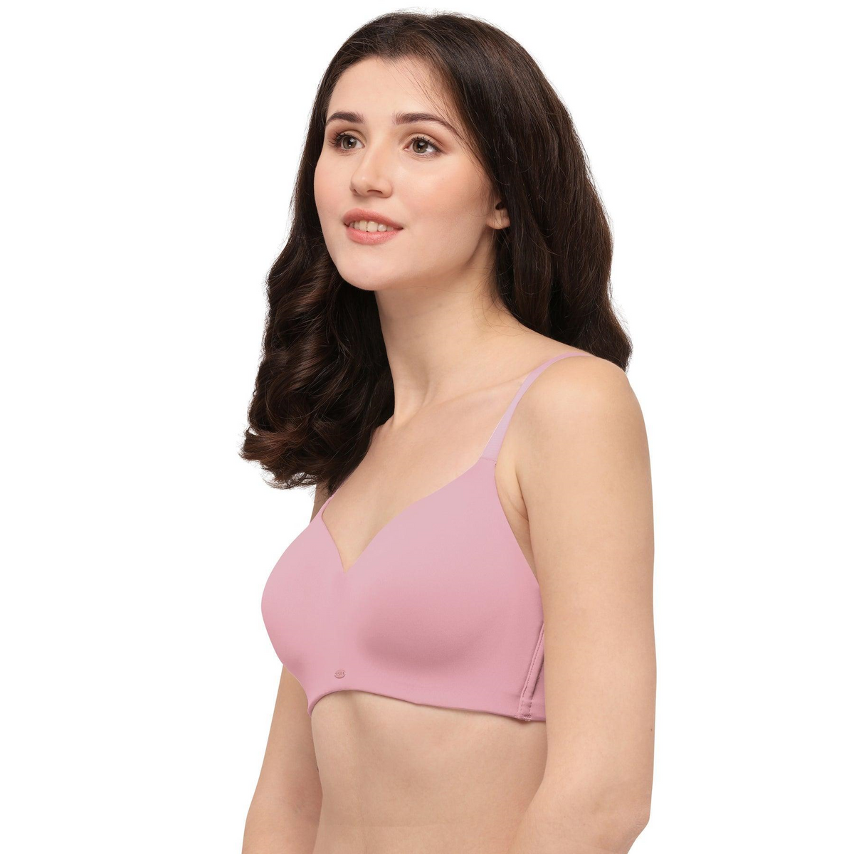 SOIE Women’s Full Coverage Padded Non-Wired Seamless T-Shirt Bra | Ultra Soft Nylon Spandex with Adjustable Straps, Side Support & Smooth Invisible Finish