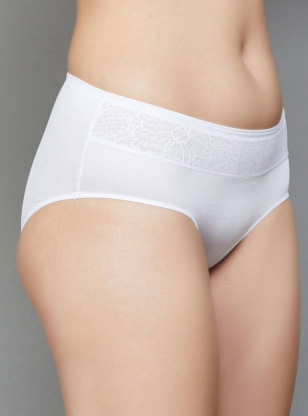 AMANTE HIPSTER PANTY BACK COVERAGE MID-WAISTED PANTY