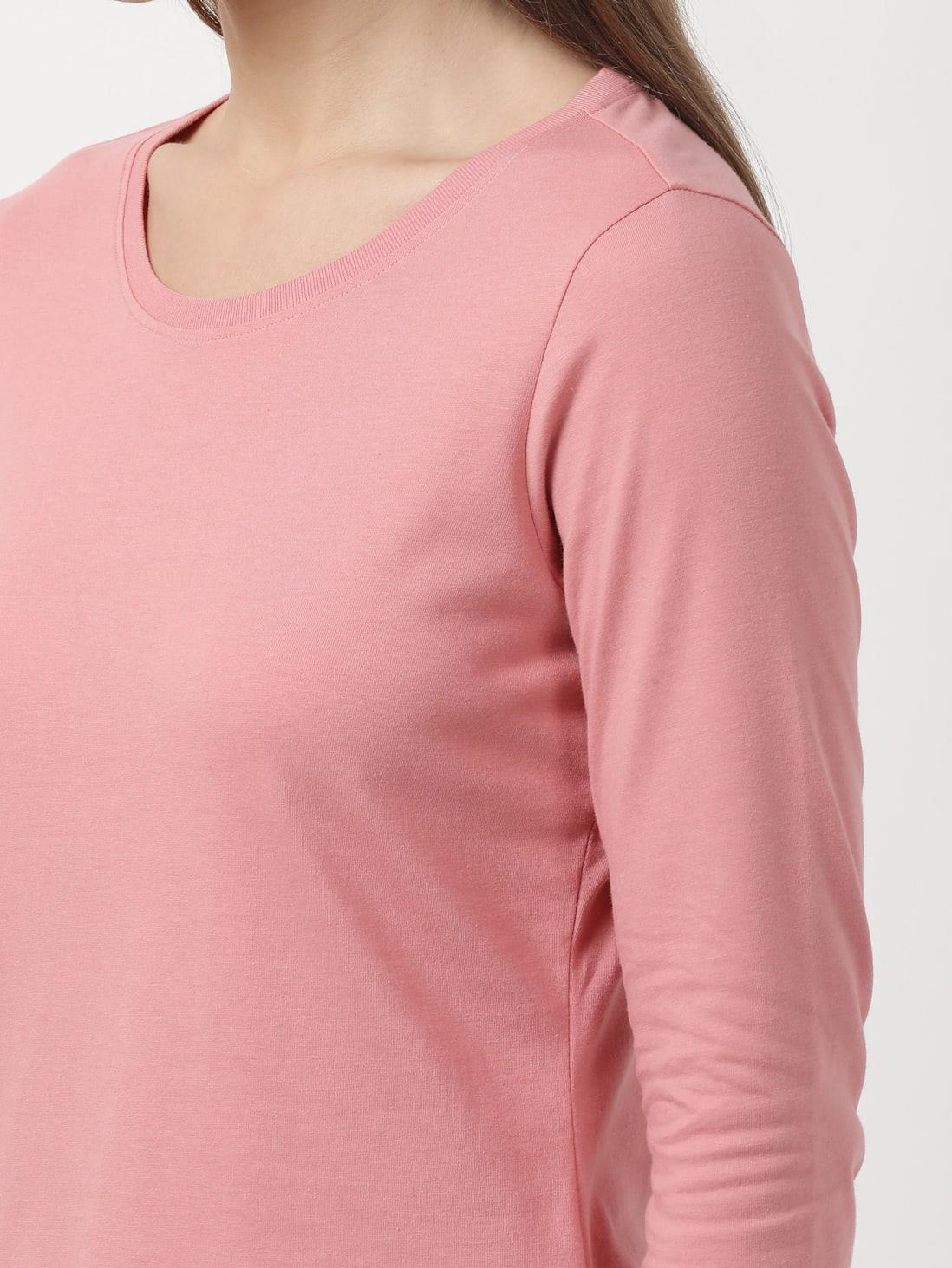 JOCKEY LADIES R-NECK T-SHIRT 3/4 SLEEVE SUPER COMBED COTTON T-SHIRT