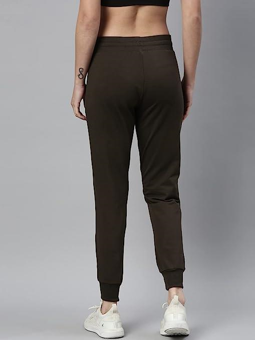 Enamor Mid Rise 7/8th length Drawstring Closure Cotton Terry Jogger For Women - Slim Fit, Super Soft, Antimicrobial