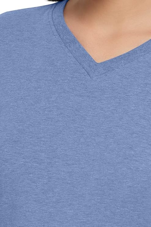 AMANTE LADIES T-SHIRT V-NECK SHORT SLEEVEE TEE