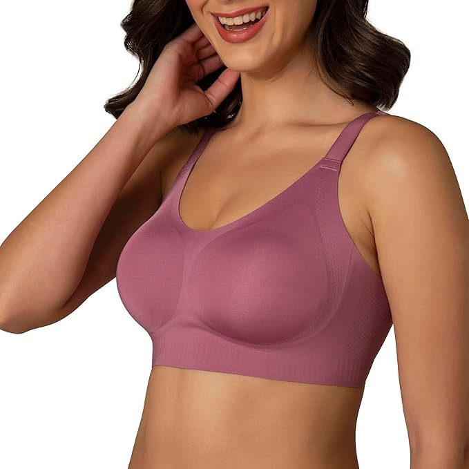 Amante Non Padded Non Wired Full Coverage Invisible Support Seamless Adjustable Straps Skins Invisi Support Bra BRA02001