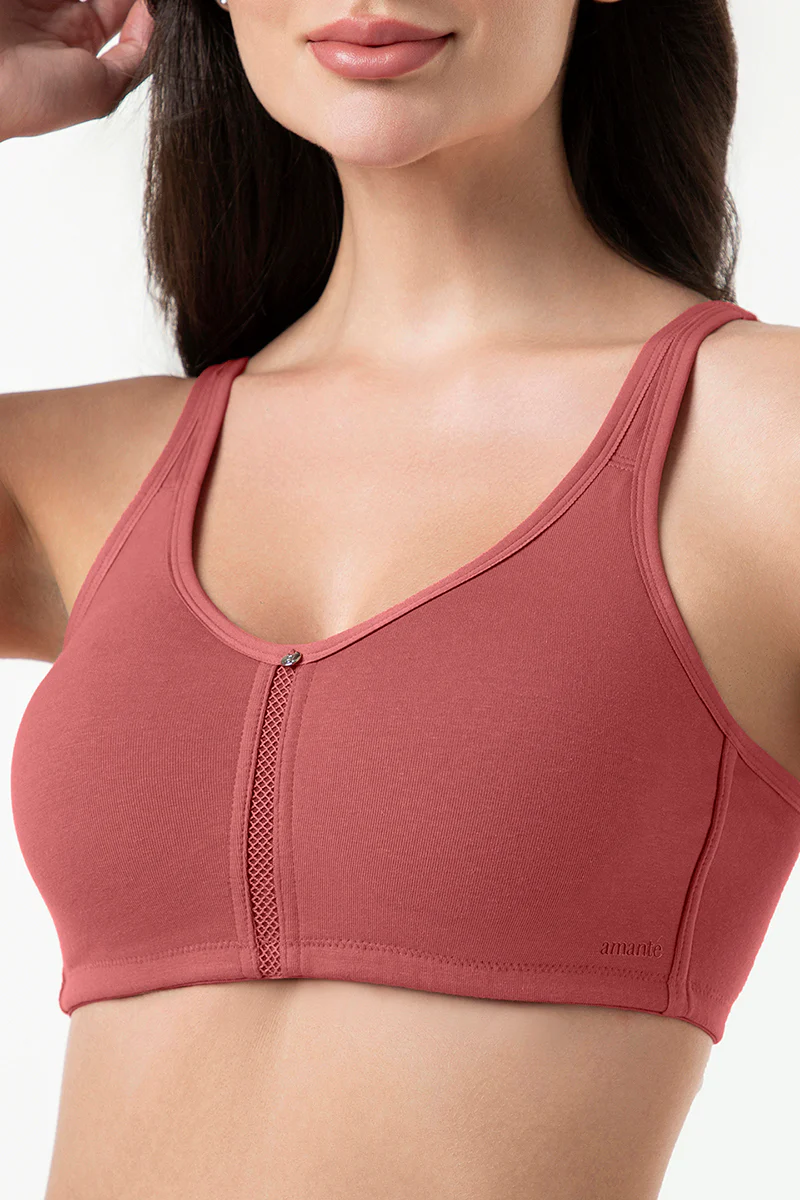 Amante Solid Non Padded Non-Wired Full Coverage Support Bra
