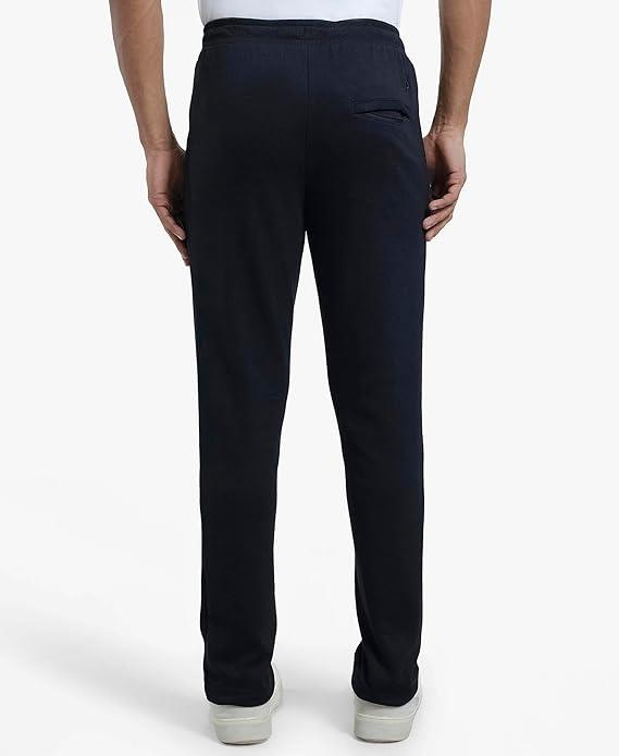 Jockey Men's Super Combed Cotton Rich Pique Interlock Fabric Slim Fit Mid Rise Trackpants with Side and Back Pockets