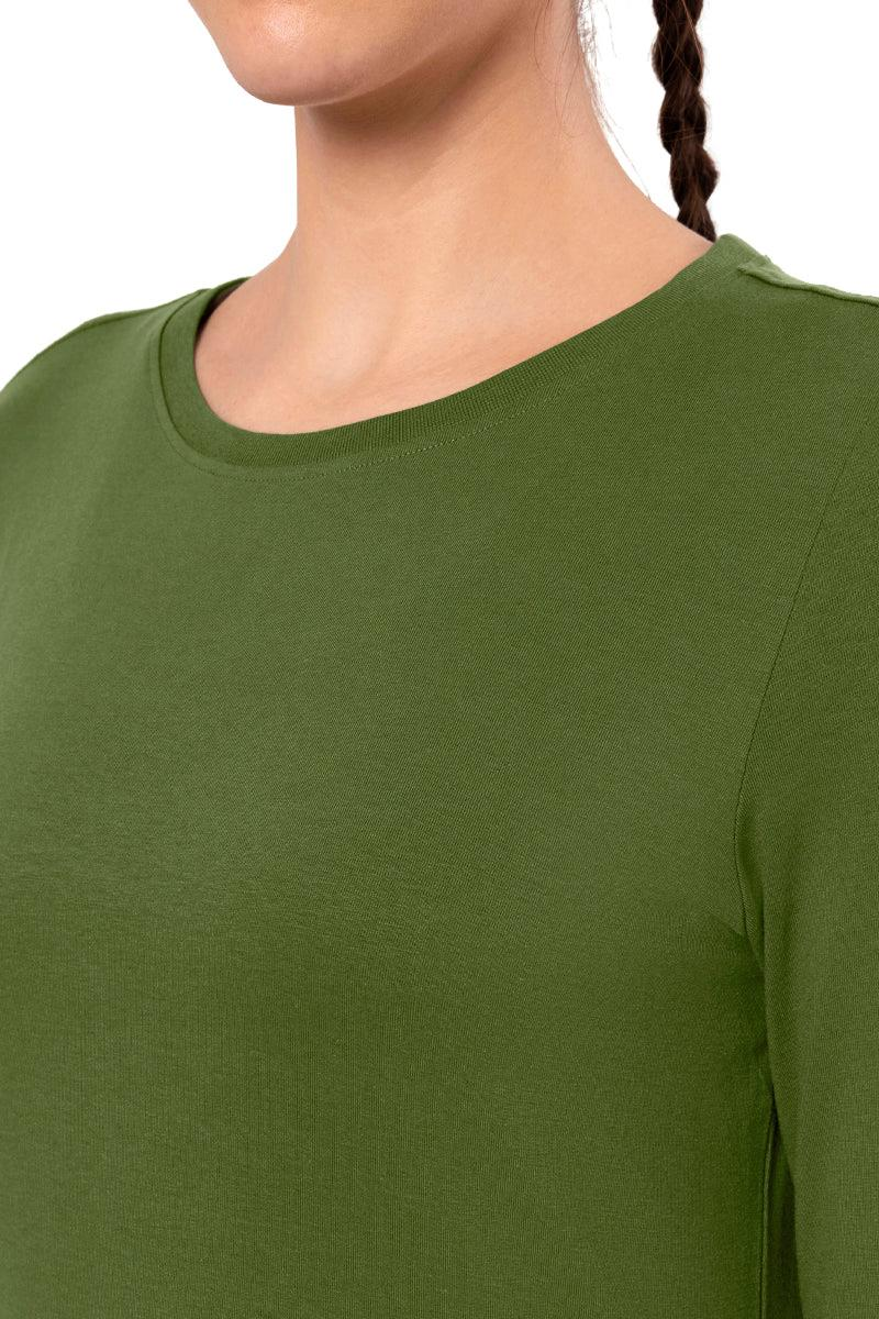 AMANTE Long Sleeve Round Neck T-Shirt