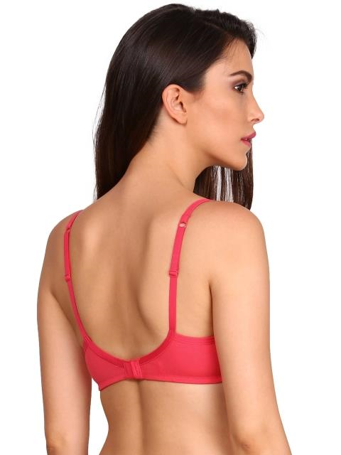 Jockey  Women's Wirefree Padded Super Combed Cotton Elastane Stretch Medium Coverage Lace Styling T-Shirt Bra with Adjustable Straps