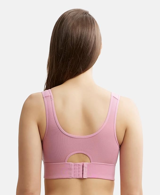 Jockey Women Rayon Lounge Bra | Wirefree | Padded | Full Coverage with Removable Pads | Tencel Lyocell Fabric