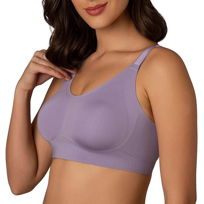 Amante Non Padded Non Wired Full Coverage Invisible Support Seamless Adjustable Straps Skins Invisi Support Bra BRA02001